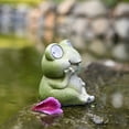 thumbnail image 5 of Gmogad LED Solar Powered Frog Garden Statue - Waterproof Resin Outdoor Decor with Auto Night Light, Cute Patio/Pond Ornament for Yard & Lawn, 5 of 7