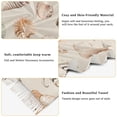 thumbnail image 5 of FORMRS Womens Scarf Winter Soft Long Big Warm Shawls Wrap Tassel Scarves, Green Watercolor Seashells, 5 of 9