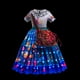 thumbnail image 3 of Vestido de princesa con luz LED para niñas, disfraz de Elsa, Anna, elfo, Rapunzel, ropa de fiesta de cumpleaños para niños, Cosplay de Halloween, Cenicienta congelada, 3 of 5