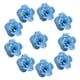 thumbnail image 2 of 10 rosas artificiales de seda de 7 cm para guirnaldas y decoración de bodas (DIY). Azul, 2 of 8