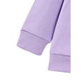 thumbnail image 5 of Girls 2-Piece Set Trendy Purple Butterfly Top & Shiny Metallic Pants, Long Sleeve Outfit for Toddlers & Little Kids, 5T, 5 of 8