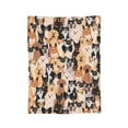 thumbnail image 7 of DouZhe Ultra-Soft Micro Fleece Lightweight Flannel Bed Blanket, Funny Dogs Cute Puppy Print Cozy Warm Throw Blankets, 80"x60", 7 of 7
