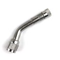 thumbnail image 3 of Paquete de 3 extensores de vástago de válvula de metal de 45 grados, 90 grados, 135 grados, extensiones universales de vástago de válvula, plateado, 3 of 5