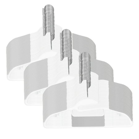 Simplify 128 Pack Ultimate Plastic Shirt Hanger in White
