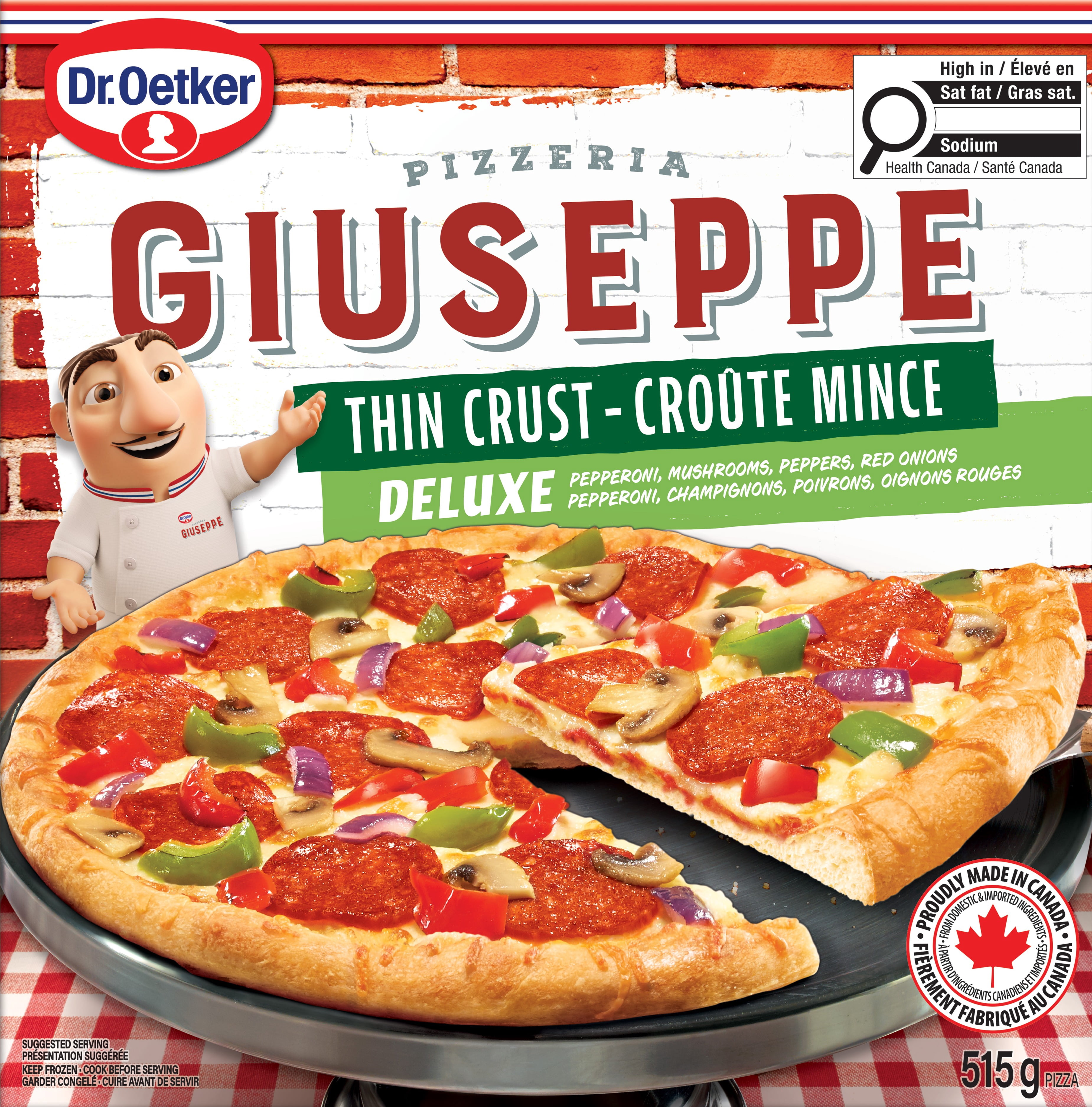 Dr. Oetker Giuseppe Pizzeria Thin Crust Deluxe Pizza