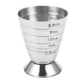 thumbnail image 4 of 2X de Medición Medidor de Onza Jigger Bar Mezclador de CóCteles Licor de Medición Mojito Medidor Leche de Café de Acero Inoxidable, 4 of 5