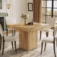 thumbnail image 3 of Tribesigns 39" Square Dining Table for 4, Farmhouse Small Kitchen Table for Dining Room, Natural, 3 of 7