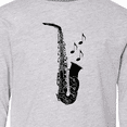 thumbnail image 4 of Inktastic Saxophone Musician Band Idea Long Sleeve Youth T-Shirt, 4 of 5