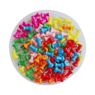 50 Pcs Wooden Clip Push Pins for Cord Boards, Durable Clothes Pin Thumb  Tacks Classroom Decoration