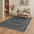 thumbnail image 3 of KUETH 8'x10' Vintage Floral Area Rugs for Living Room, Non Slip Machine Washable Forest Bird Rug, Low Pile Print Rug for Bedroom Dining Room Home Office, 3 of 5