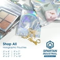 thumbnail image 7 of Spartan Industrial - 3" X 5" Holographic Foil Bags - Pack of 200 Smell-Proof Resealable Bags for Food, Wax Melts, Lip Gloss Packaging, and More, 7 of 7