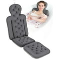 thumbnail image 2 of Luxury Bath Cushion, Full Body Bathtub Pillow with 160 Suction Cups, Bath Mat for Head and Neck Support, with Laundry Bag (White, 51.2" x 16.2"), 2 of 7