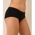 thumbnail image 2 of Pact Organic Cotton Women's Everyday Boy Short Underwear, 4 Pack, 2 of 4