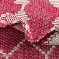 thumbnail image 5 of Unique Loom Outdoor Trellis Collection Area Rug - Traliccio (4' 1" x 6' 1" Rectangle Magenta/Ivory), 5 of 9