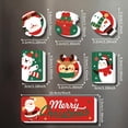 thumbnail image 2 of YISITIAN Christmas Decor Magnet Set - 12 PCS Santa Reindeer Snowmen & Tree Stickers for Fridge AZ1014-0006, 2 of 6