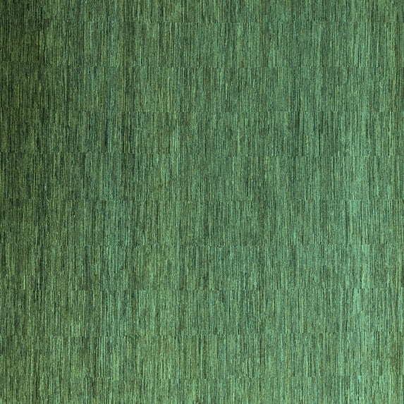 Ahgly Company Indoor Square Abstract Turquoise Blue Modern Area Rugs, 4' Square