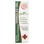 Oleavicin Shingles Gel for Symptomatic Pain Relief from Shingles, Eczema and Psoriasis, 1 fl oz