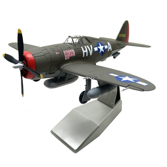 JIAHAOO WWII P-47 Thunderbolt Fighter Model 1:72 Scale Alloy Diecast for Collector Display Gift for Plane Lovers