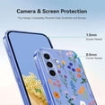 thumbnail image 5 of TECH CIRCLE for Samsung Galaxy A17 5G Flexible TPU Magnetic Phone Case Compatible with MagSafe Cute Slim Clear Floral Full-Body Shockproof Protection Cover for Women Girls,B, 5 of 6