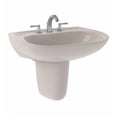 thumbnail image 3 of TOTO® Prominence® Oval Wall-Mount Bathroom Sink with CEFIONTECT and Shroud for 8 Inch Center Faucets, Colonial White - LHT242.8G#11, 3 of 7