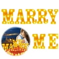 thumbnail image 1 of Marry Me Sign Kits  Proposal Decorations  for Romantic Night Valentine‘s Wed Engagement Party, 1 of 11