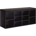 thumbnail image 5 of Shoe Bench with Cushion  Storage Bench with Padded Seat  Entryway Bench with Compartments  for Bedroom  Ebony  and Slate, 5 of 5