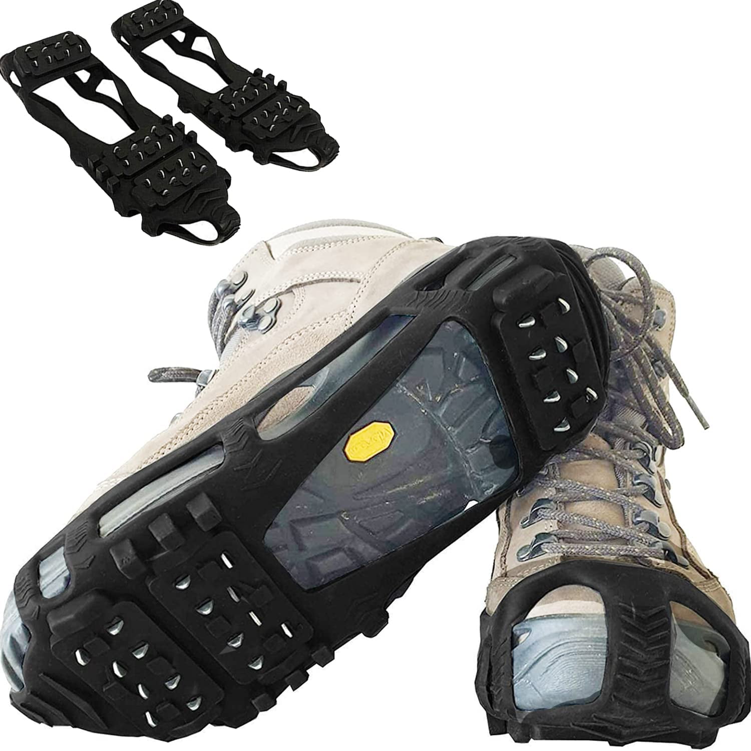 Ice Snow Traction Cleats - Lightweight Crampon Cleats for Walking on ...