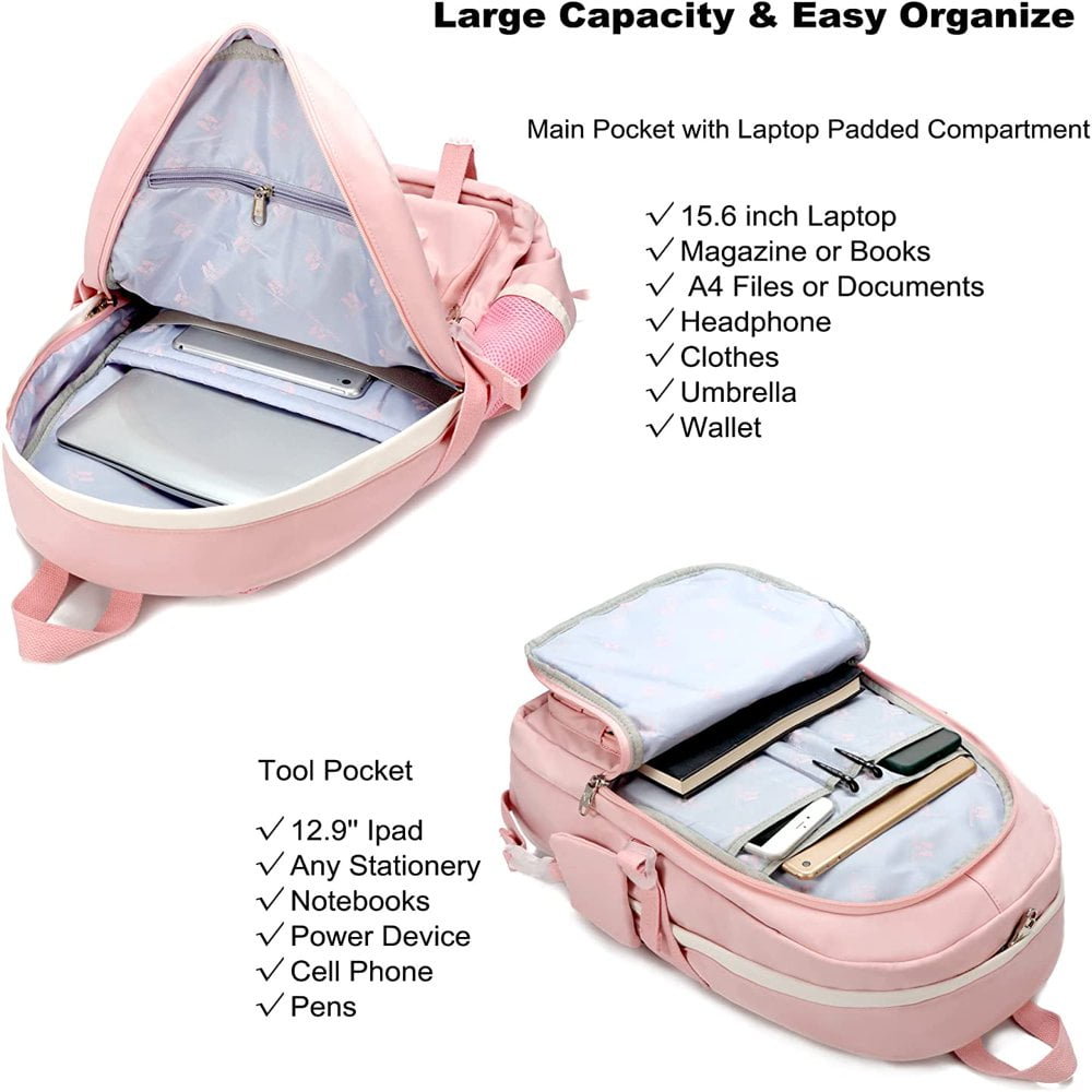 POINTERTECK Student Laptop Backpack School bag For College Women Middle High School Teen Girls Bookbag Travel Daypack