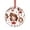 Pattern-1, variant on Cute Brown Haired Cheerleader Christmas Ornament Cheerleading Competition Cheer Girl Gift Holiday Ornaments Xmas Tree Decor for Kids Mom Dad Friends Loves