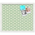 thumbnail image 2 of PinPix 20x17 Custom Cork Bulletin Board Green Diamond Poster Board Has a Fabric Style Canvas Finish, Framed in Green Diamond, by ArtToFrames (PinPix-586), 2 of 6