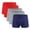Blue, variant on ZQUUVOU Plus Size Men's Boxer Briefs High Elasticity Underwear 5 Pack (Red,3XL)