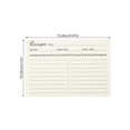 thumbnail image 4 of 10 Pcs Feuilles de Recettes Ménagères Feuilles de Recettes Compactes Cartes de Note Alimentaire Accessoire de Recettes 15.20x10.50x0.10cm, 4 of 5