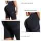 thumbnail image 4 of Pantalones cortos de yoga Nikou para mujer cintura alta color negro talla M, 4 of 5