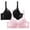 Black+Pink, variant on XFLWAM Women's Lace Bra Non Padded Underwire Unlined Bra Full Coverage Plus Size Lace Bralette 2 Packs