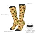 thumbnail image 5 of Picia Women Crew Soft Moisture-wicking Socks Sunflowers Pattern Design Cotton Socks, One Size fit All, 5 of 9