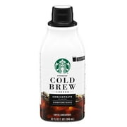 Starbucks Signature Black Coffee, Bottled Cold Brew Coffee Concentrate Drink, 32 oz
