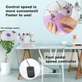 thumbnail image 5 of ROMUCHE Mini Portable Sewing Machine with Built-in Table Lamp (111 Pieces), 5 of 15