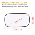 thumbnail image 3 of Unique Bargains Rearview Left Side Heated Mirror Glass Replacement W/ Backing Plate for Volvo V50 2005-2006 S40 2005-2006 C70 2006-2007, 3 of 8