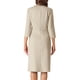 thumbnail image 3 of INSPIRE CHIC Vestido A-Line para Mujeres con Color Contrastante para Trabajar con Detalles de Tweed XL Gris Beige, 3 of 5