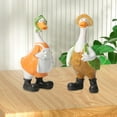 thumbnail image 3 of oshhnii 2 Pieces Couple Duck Statues Decorative Creative Birthday Gift Tabletop Ornament, 3 of 5