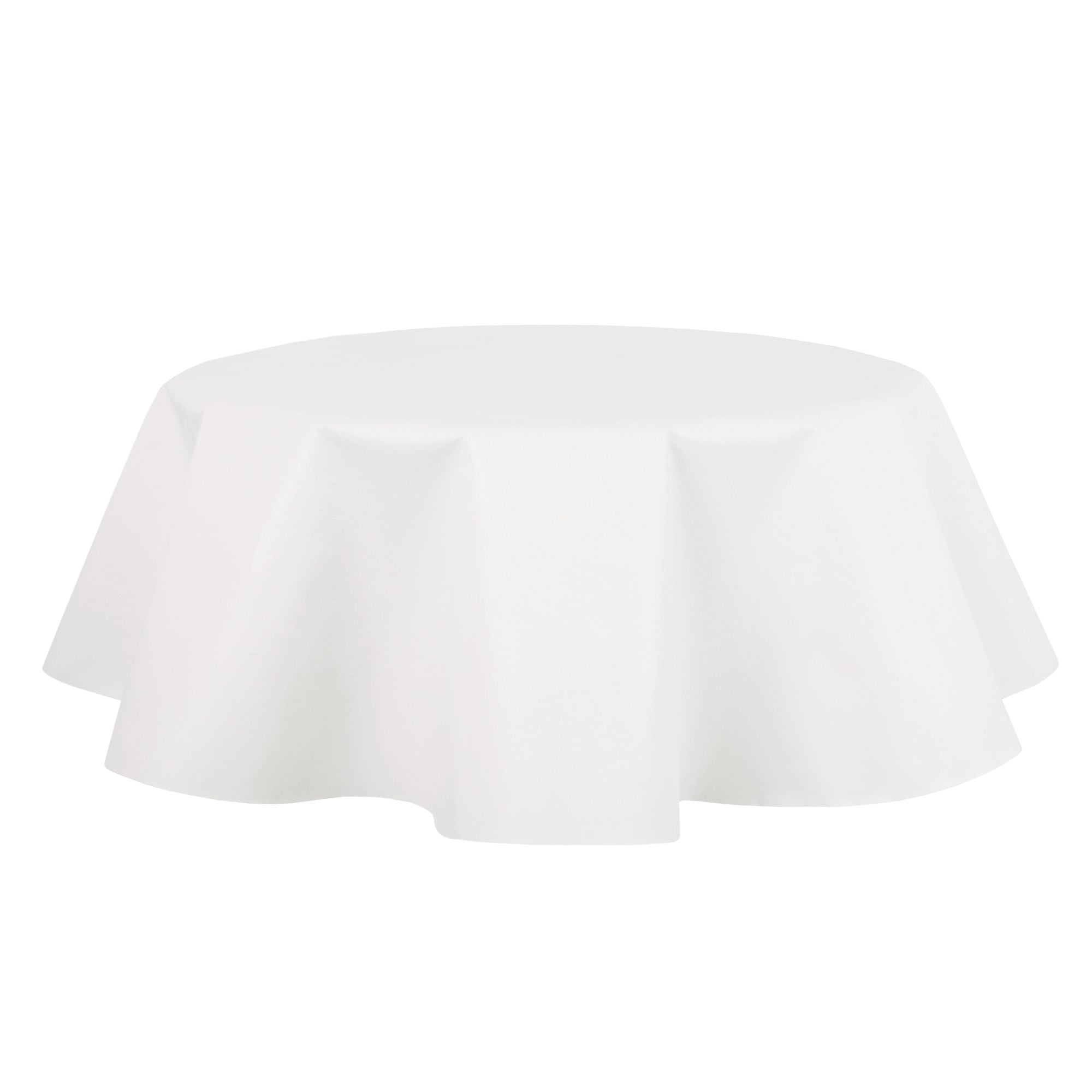 Mainstays PEVA Table Pad, White, 70" Round, Available in various sizes