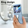 thumbnail image 2 of Decase Phone Cover for Motorola Razr 40 Ultra 2023,With Built-in Front Screen Protector & Ring Kickstand,Matte Frosted Ultra Slim Case Cover for Motorola Razr 40 Ultra 2023,Skyblue, 2 of 10