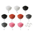thumbnail image 3 of Wweixi Flower Pot Wall Mounted Hanging Basket Planter Bucket Garden Plant Container Exquisite Solid Color Balcony Home Pink/L, 3 of 6