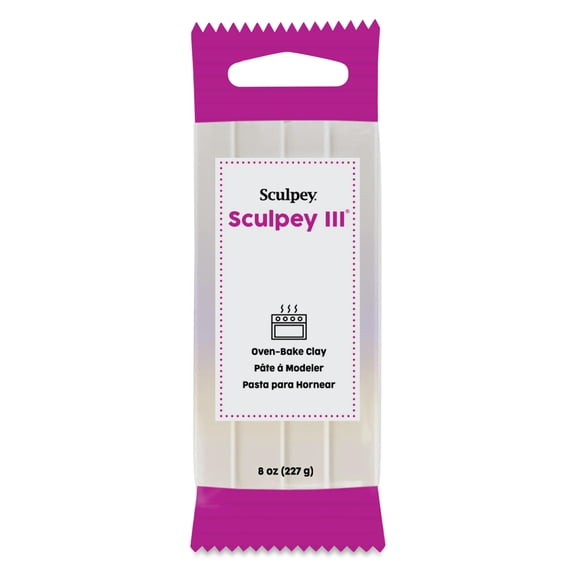 Sculpey III Polymer Clay 8oz-Pearl