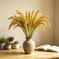 thumbnail image 5 of Artificial Rice Stalks Bundle Faux Paddy Grain Twigs Realistic Dried Look Decorative Grasses For Vase Home Wedding Seasonal Household Decor, 5 of 6