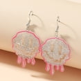 thumbnail image 1 of Pendientes divertidos y sencillos, pendientes acrílicos creativos y modernos, colgantes distintivos con hojas de nicho y frutas, gancho para la oreja, joyería para la oreja, estilo versátil, 1 of 6