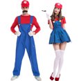 thumbnail image 2 of KAWELL Super Bros Family Costume Cosplay Costume Brothers Halloween Cosplay Costume, 2 of 6