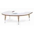 thumbnail image 2 of Elementary Height Prism Edge Horseshoe Table, 2 of 2