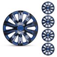 thumbnail image 6 of 4Pcs/set Wheel Rims Cover Hubcaps ,15 Inch Universal Snap On Car Truck SUV Wheel Covers ABS Material （15-Inch, Black&Blue Lacquer), 6 of 8