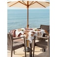 thumbnail image 4 of Square Outdoor Tablecloth with Umbrella Hole Fall Maple Leaf Football Outside Table Cloth Waterproof Patio Table Cover Autumn Farmhouse Vintage Zipper Tablecloths for Picnic Party Camping 54x54 Inch, 4 of 8